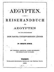 Cover of: Reisehandbuch für Aegypten und die angränzenden dem Pascha unterworfenen Länder