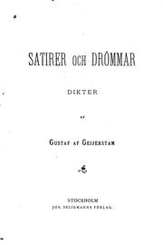 Cover of: Satirer och drömmar: dikter