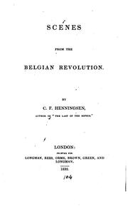 Cover of: Scenes from the Belgian revolution