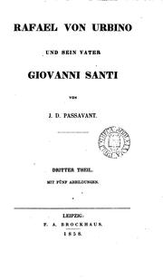 Cover of: Rafael von Urbino und sein Vater Giovanni Santi. [With] Abbildungen
