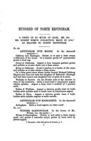 Cover of: Some rough materials for a history of the hundred of North Erpingham in the ... by Walter Rye