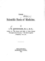 Cover of: The Scientific Basis of Medicine