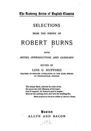 Cover of: Selections from the Poetry of Robert Burns