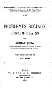 Cover of: Problèmes sociaux contemporains