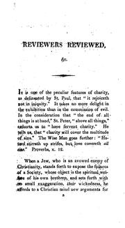 Cover of: Reviewers Reviewed; Or, Observations on Article II. of the British Critic for January 1819, New ...