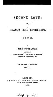 Cover of: Second love; or, Beauty and intellect