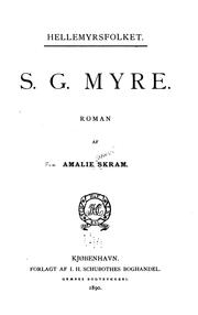 S. G. Myre. Roman by Amalie Skram