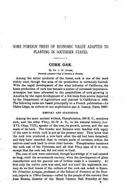 Cover of: Some Foreign Trees for the Southern States