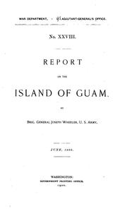 Cover of: Report of the Island of Guam