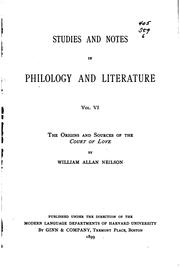 Cover of: Studies and Notes in Philology and Literature by [name missing]