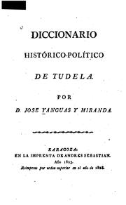 Cover of: Diccionario histórico-político de Tudela
