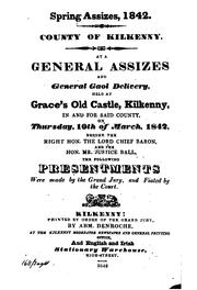 Cover of: Spring Assizes 1842 County of Kilkenny by 