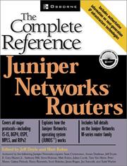 Cover of: Juniper Networks(r) Routers by Jeff Doyle, Matthew C. Kolon