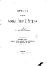 Cover of: Eulogy on the Late General Philip H. Sheridan