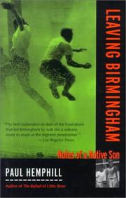 Cover of: Leaving Birmingham by Paul Hemphill