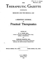 The Therapeutic gazette