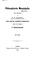 Cover of: Philosophische Monatshefte