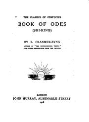 Cover of: Book of Odes (Shi-King)