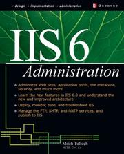 IIS 6 administration by Mitch Tulloch