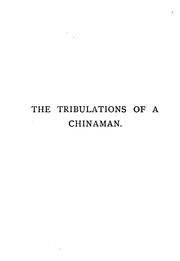 Cover of: The tribulations of a Chinaman, tr. by E.E. Frewer