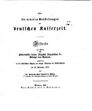 Cover of: Ueber die neueren Darstellungen der deutschen Kaiserzeit...