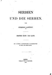 Cover of: Serbien und die Serben by Spiridion Gopčević