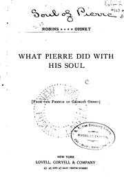 Cover of: What Pierre Did with His Soul