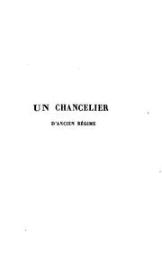 Cover of: Un chancelier d'ancien r�egime: le r�egne diplomatique de m. de Metternich