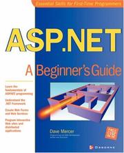 Cover of: ASP.NET: a beginner's guide