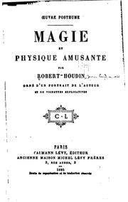 Cover of: Magie et physique amusante by 