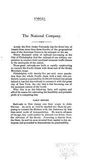 Charter and Organization of the National Company Constructing the National Railway from ... by National Railway Company of New Jersey