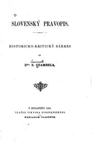 Cover of: Slovenský pravopis