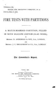 Cover of: "Red Books" of the British Fire Prevention Committee