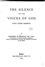 Cover of: The Silence, and the Voices of God, with Other Sermons