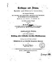 Cover of: Teribazus und Ariana, episode aus Glover's Leonidas, in derselben jambischen Verszahl deutsch ... by Richard Glover