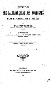 Cover of: Etude sur l'aménagement des montagnes dans la chaîne des Pyrénées