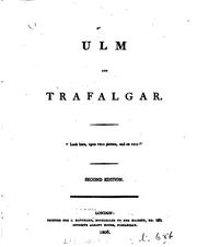 Cover of: Ulm and Trafalgar [a poem, by G. Canning].