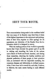 Cover of: Shut your mouth by George Catlin