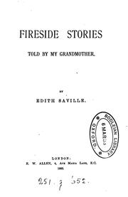 Cover of: Fireside stories told by my grandmother