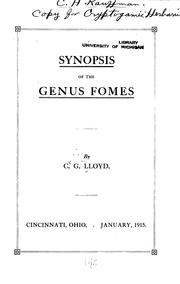 Cover of: Synopsis of the Genus Fomes