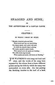 Cover of: Snagged and Sunk: Or, The Adventures of a Canvas Canoe