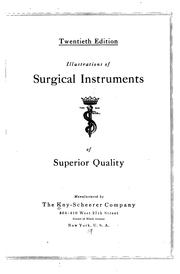 Cover of: Illustrations of surgical instruments of superior quality. [Catalogue]