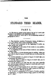 Cover of: The Standard Third Reader for Public and Private Schools: Containing Exercises in the Elementary ...