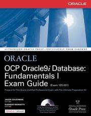 Cover of: OCP Oracle9i database: fundamentals I exam guide