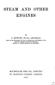 Cover of: Steam and Other Engines by John Duncan