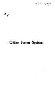 Cover of: William Sumner Appleton