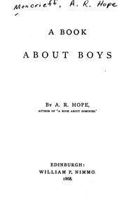 Cover of: A Book about Boys