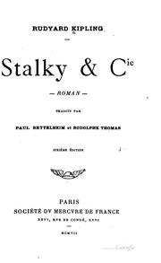 Cover of: Stalky & cie: roman by Rudyard Kipling