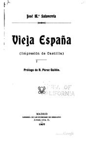 Cover of: Vieja España: (impresión de Castilla)