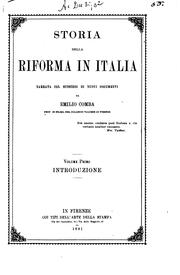 Cover of: Storia della Riforma in Italia by Emilio Comba, Emilio Comba